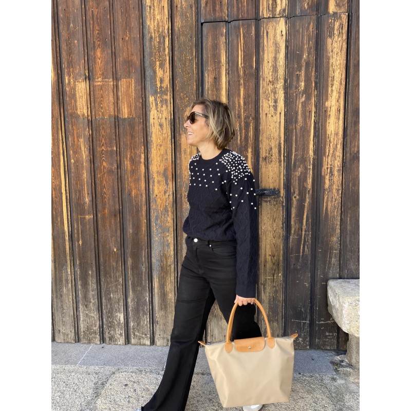 Pantalón Negro Campana